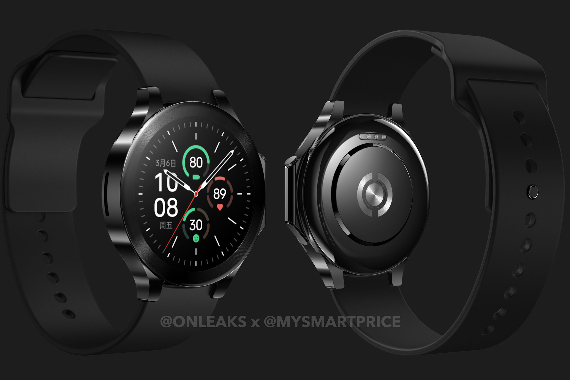 Leaked schematics of OnePlus Watch 2.