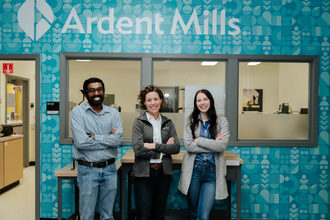 Three members of the Pullman Ardent Mills team. 