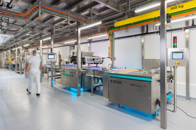 Inside the Buhler Food Creation Center.