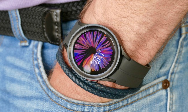 Man wearing a Galaxy Watch 5 Pro.