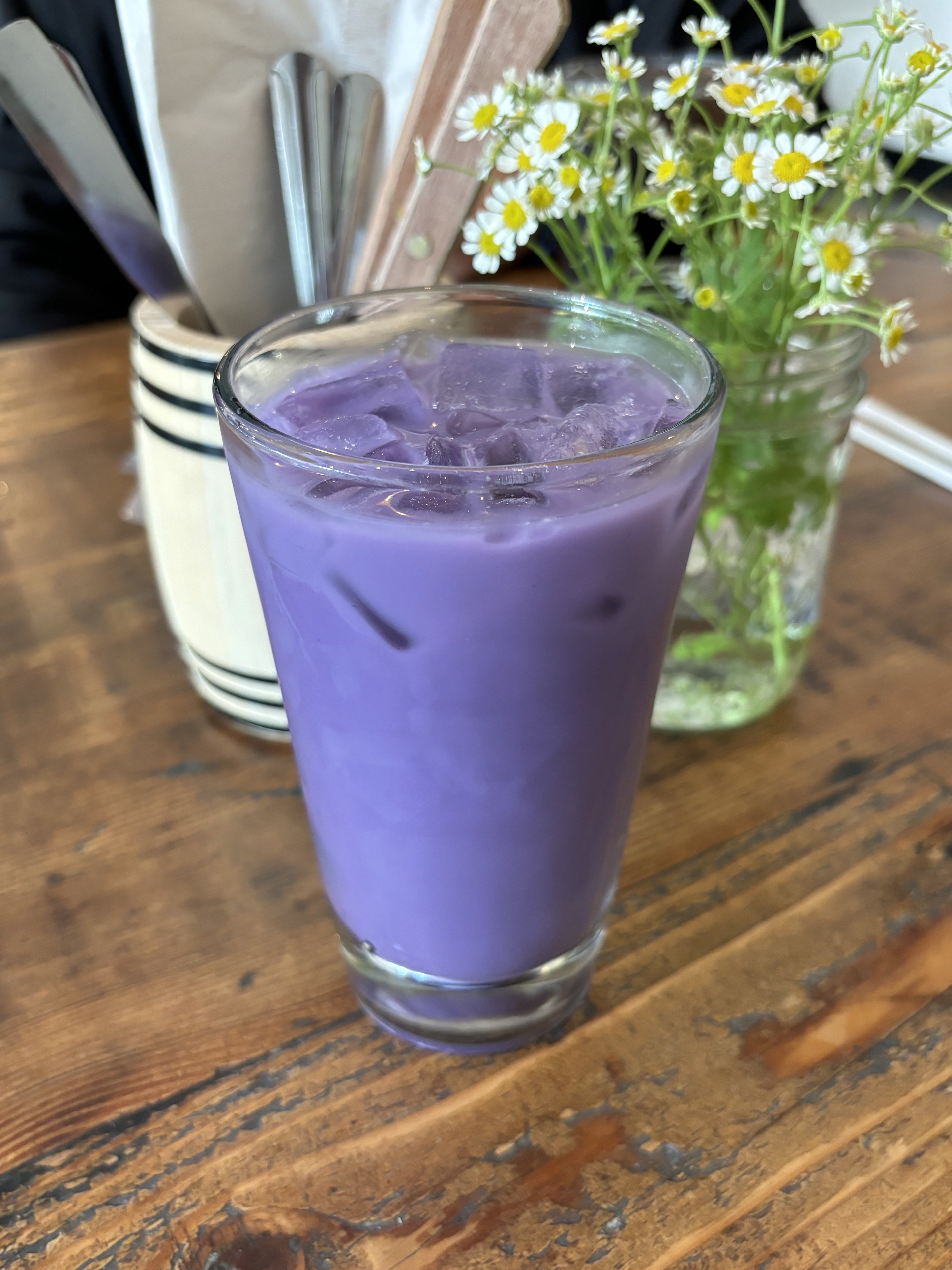 Ube horchata taken with iPhone 15.