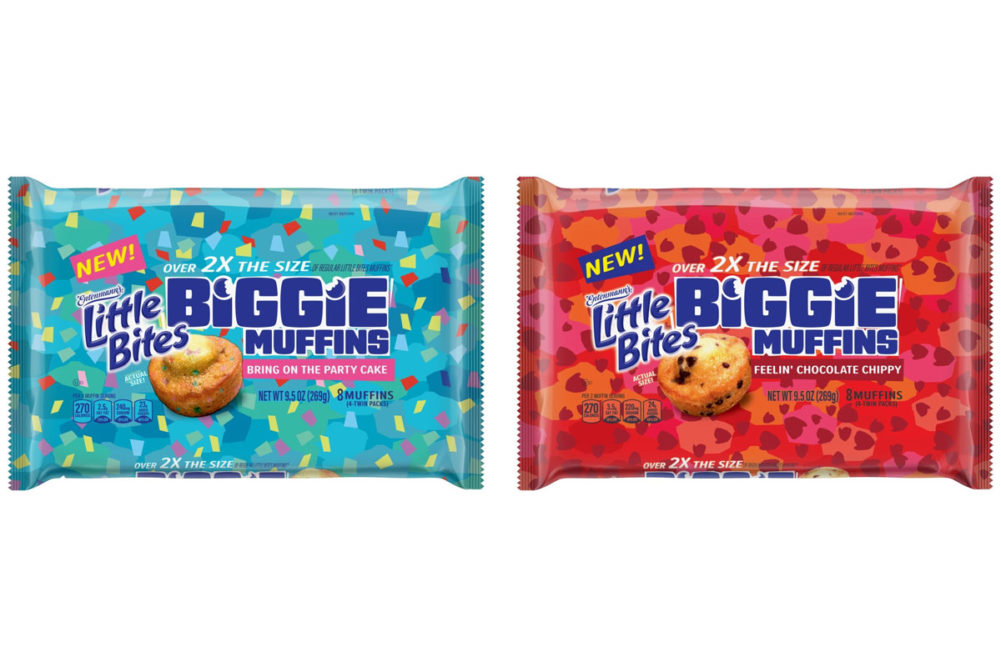 Packages of Little Bites Biggie Muffins. 