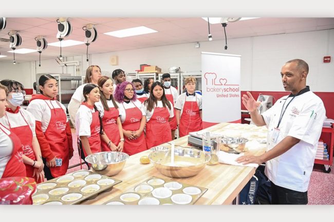 Puratos Bakery School instructor and students