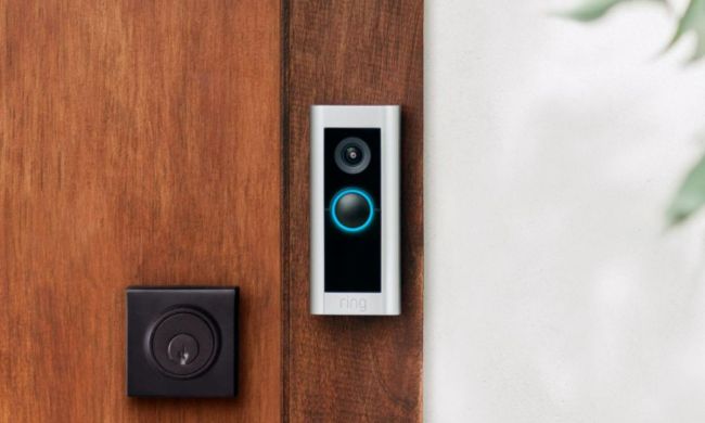 The Ring Video Doorbell Pro 2 installed near a door.