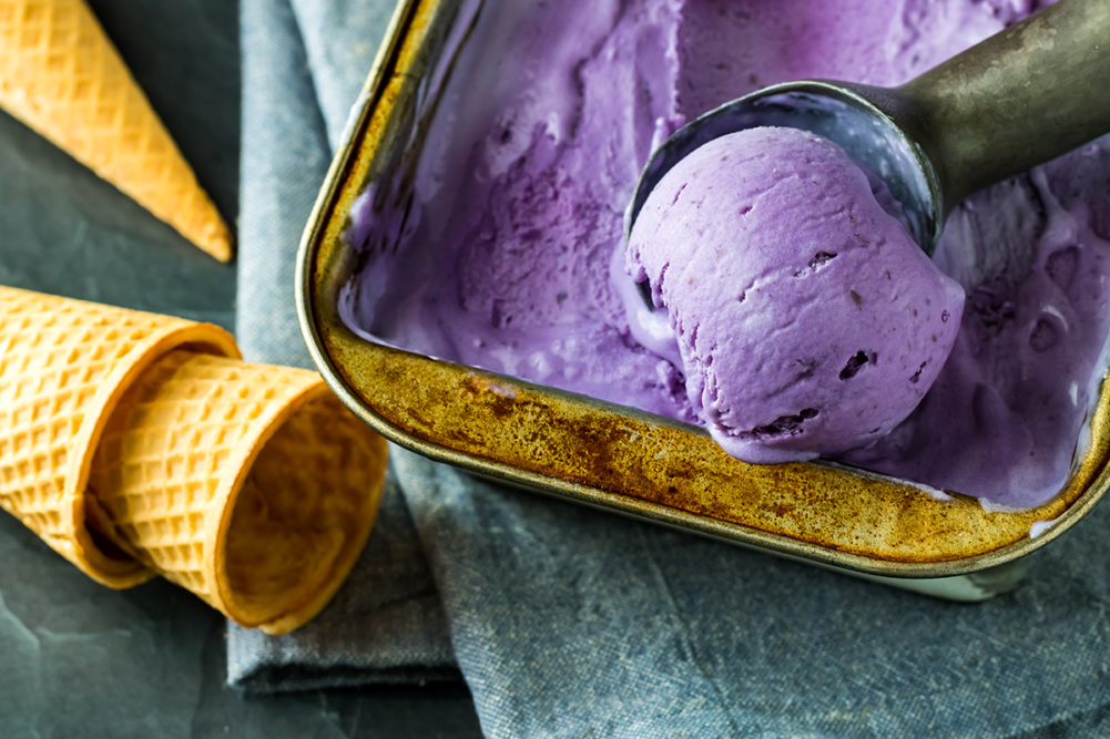 Ube ice cream